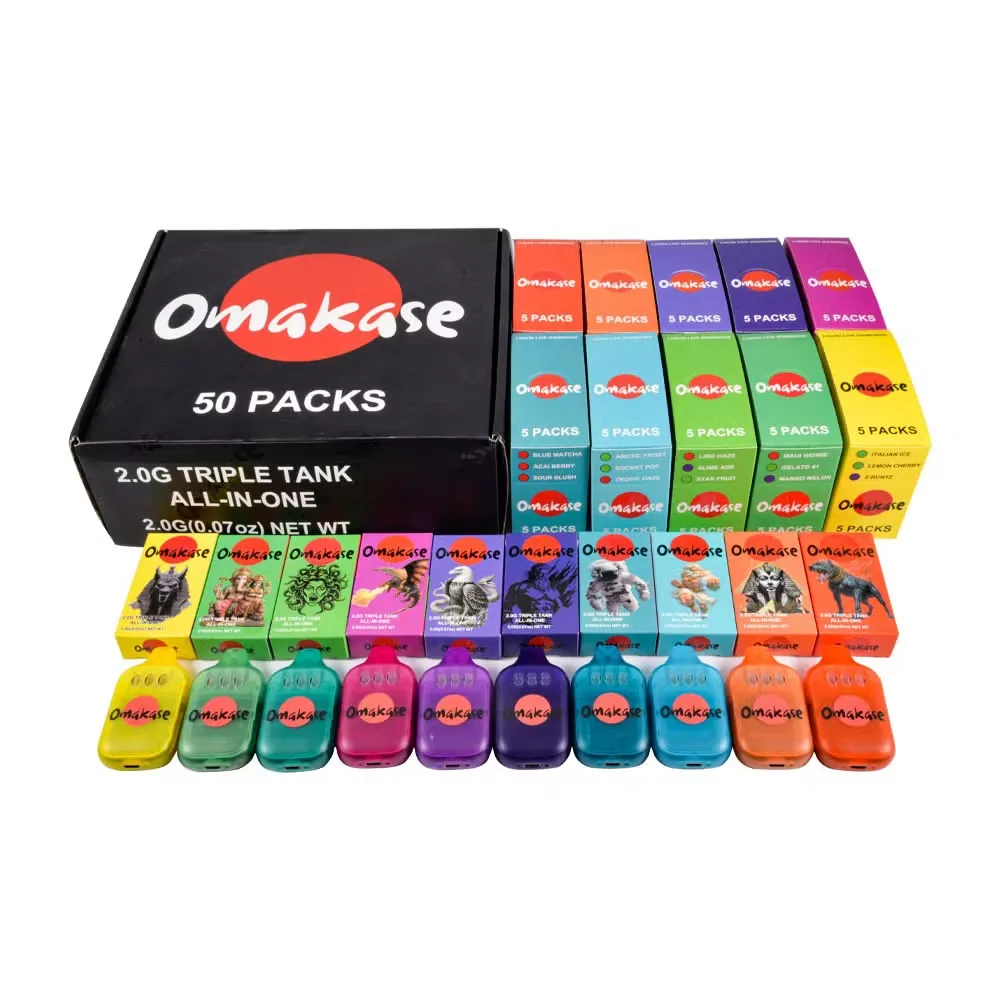 Omakase trống 2g với bút Vape dùng một lần trên màn hình