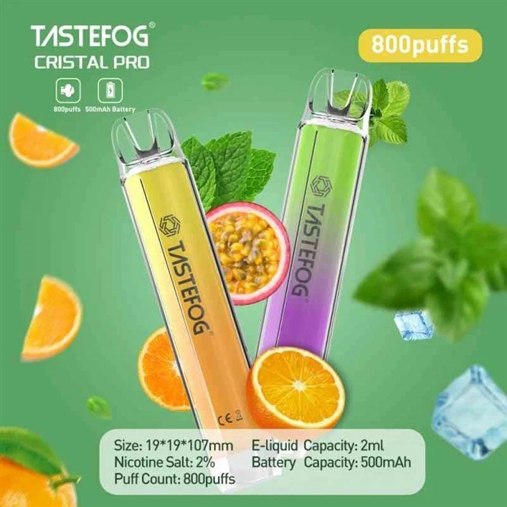 TASTEFOG CRISTAL 800 Puffs Vape best